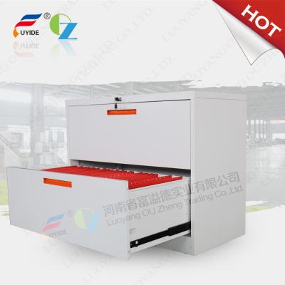 China Lateral filing cabinet FYD-KK001 With 2 drawer,KD strucure,Powder coating,white color for sale