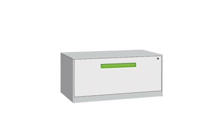 China Lateral filing cabinet FYD-KK024 ,one drawer,body light grey face white color for sale