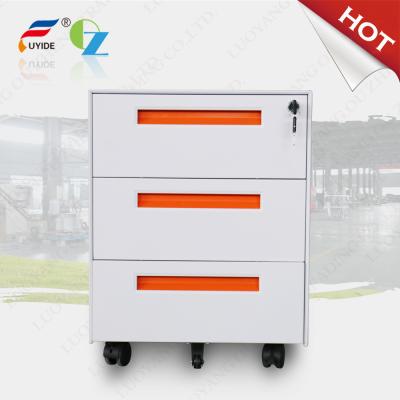 China 3 drawer Mobile pedestal cabinet FYD-H001,sliver color,five casters,3 section slideway for promotion for sale