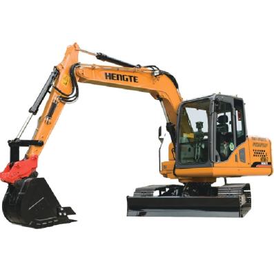 China Construction worksÂ   0.36m3 Bucket 9ton HENGTE HT90 Crawler Excavator Cheap Digger Good Quality for sale