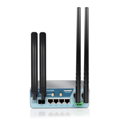 China 4 4G Joint Industrial Router 4G LTE WiFi 6 Port Router, Up to 1.2Gbps 4G LTE Modem, 4 x 4 MIMO, AX1800 WiFi 6 OpenVPN for sale