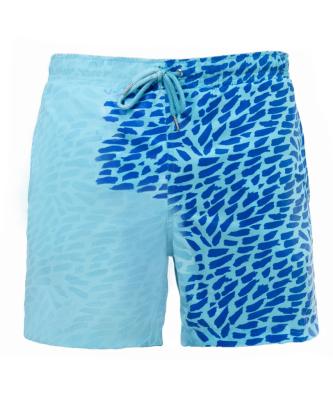 China Hot Selling Viable Beach Color Changing Swimming Pants In Water Men's Temperature Beach Shorts for sale