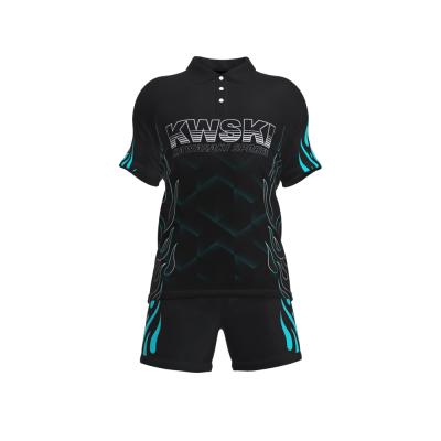 China Breathable Sportswear Anti-UV Sublimation Durable Mens Rugby Uniform for sale