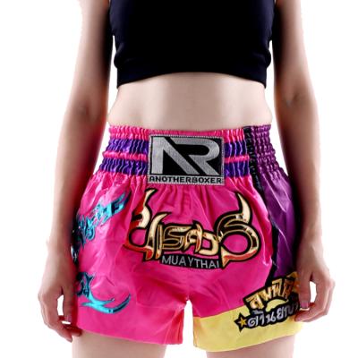 China 100% Polyester Make Satin Gym Boxing Shorts Your Own Shorts Muttahida Majlis-e-Amal Custom Print Women's Shorts for sale