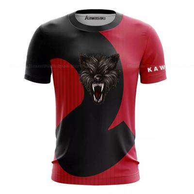 China Cheap Anti Shrink Promotion All Over Sublimation Printing 100% Polyester Tee T-shirts E-sports Apparel for sale