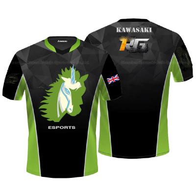 China Customized Full Men's Breathable E-sports Wear Custom E-sports Game Team Fans Jerseys T-shirts Printing Best Logo E-sports Team for sale