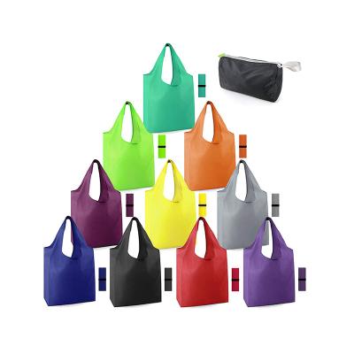 China Reusable Polyester Shopping Foldable Shopping Bags With Your Custom Logos , Washable Environment Friendly for sale