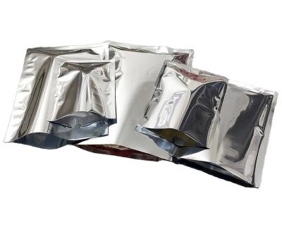 China Custom Metallic Aluminum Foil 3 Side Seal Heat Seal Bag Flat Printing Pouch For Coffee Packaging Bag for sale