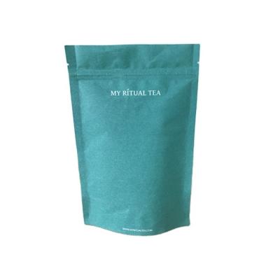 China New Bag Design Printed Eco-Friendly Biodegradable Smell Proof Food Packaging Mylar Zipper Bag Kraft Paper Holder Up Tea Bag for sale