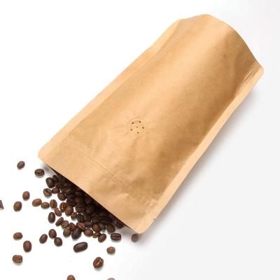 China 250g Bag / 8oz Paper Holder /Half Pound Wrapping Up Pouch.Round Coffee Bag Bottom,Zip Lock,Vent Valve and Heat -Seal -Able for sale