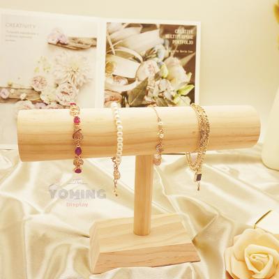 China Shop Display Home Decor Wrist Watch Bracelet Holder Gift Shop Display Racks Wooden Jewelry Display Props for sale