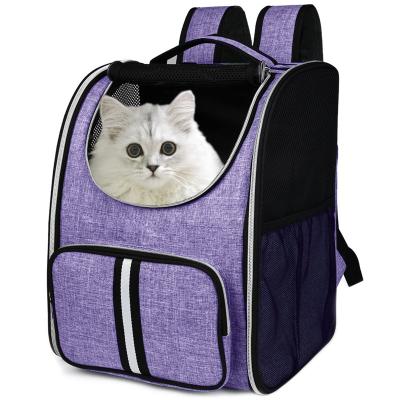 China Custom Made Water Resistant OEM Large Capacity Dog Carrier Cat Expandable Pet Backpack For Cat Dog Pet Travel for sale