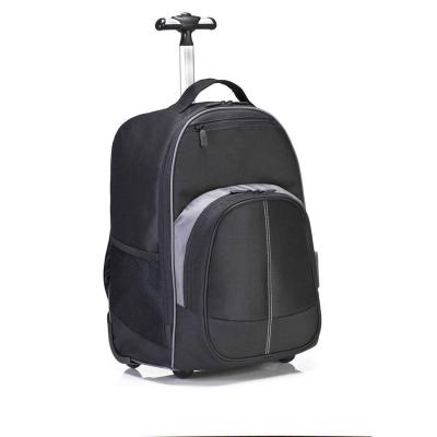 China With USB2 in 1 Waterproof College Rolled Men Laptop Backpack Rolling Backpack For Business for sale