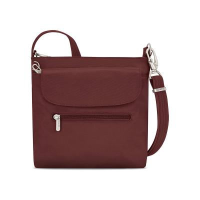 China Anti-theft Classic Sling Tote Bag Burgundy Adjustable Lock Mini Shoulder Bag PORTABLE ladies for sale