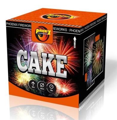 China Consumer Cake Fireworks 36 Shots For Outdoor Birthday Party Effect Height 30M for sale