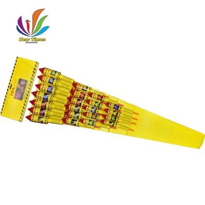 China Amazing Effect 1.4G Assorted Rocket Fireworks 22 PCS With Plastic Tubes for sale