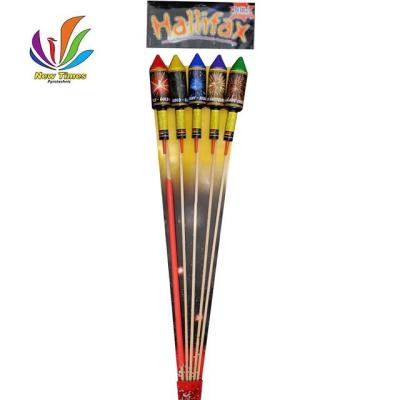 China Customizable Plastic Tube Sky Bottle Consumer Fireworks With Wood Stick for sale