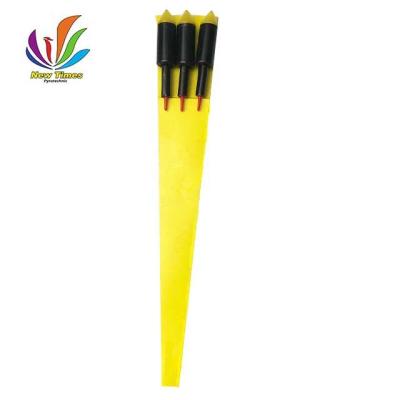 China Plastic Tube Bottle Rocket Fireworks With Gorgeous Effect Customization Support for sale