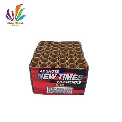 China 42 Shots Paper Tube Cake Consumer Fireworks Duration Time 25 Seconds for sale