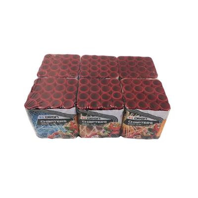 China Cat. 2 Pyrotechnics 6pcs 16 Shots Square Shape Cake Fireworks for sale