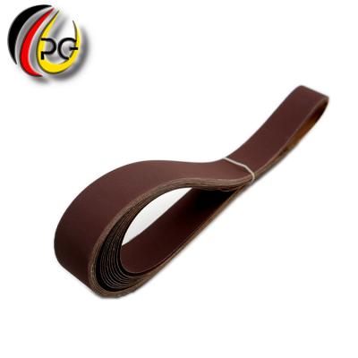 China Bulk Order Durable Hot Sales Abrasive Roll Calcined Alumina Blended Cloth Sanding Belts Sanding Belt For Polishing Metal for sale