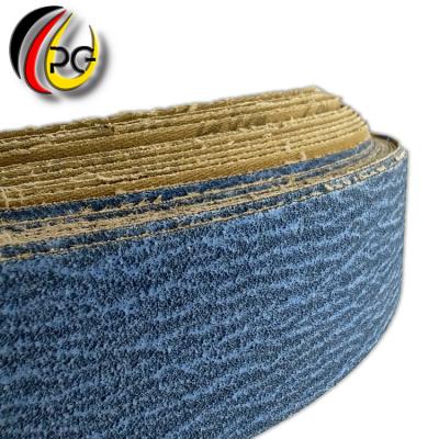 China Durable Customize Good Quality Good-Resistant Polyester Coated Soft Cloth Ceramic Sanding Belt For Wood Grinding Metal for sale