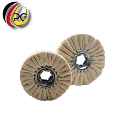 China Used in metal surface treatment and polishing diameter of OEM 80-140mm hexagonal/clip wheel cotton wheel buffing polishing polishing tools for sale