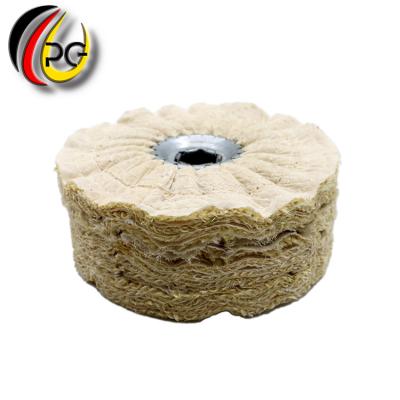 China Used in metal surface treatment and polishing making cloth + supplies sisal cotton staple stainless steel wheel sisal cotton polishing polishing polishing wheel for sale