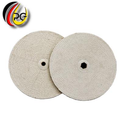 China Used in metal surface treatment and Durable Logo Wheel Sisal Cotton Cloth Custom Polishing Wheel Sisal Cotton Polishing Polishing Disc for polishing stainless steel for sale