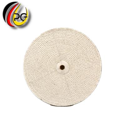 China Used in metal surface treatment and professional made 8-15mm thickness fine wheel sisal cotton polishing polishing polishing disc for stainless steel for sale