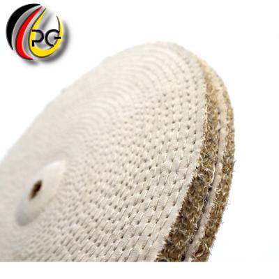 China Used in metal surface treatment and 10-20mm hole diameter wheel sisal cotton professional made grinding polishing polishing disc for metal surface treatment and polishing for sale