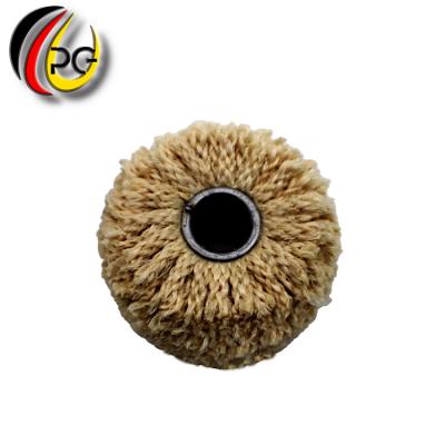 China Used in metal surface treatment and factory custom oval cutter wheel sisal rope brush polishing polishing tools for sale