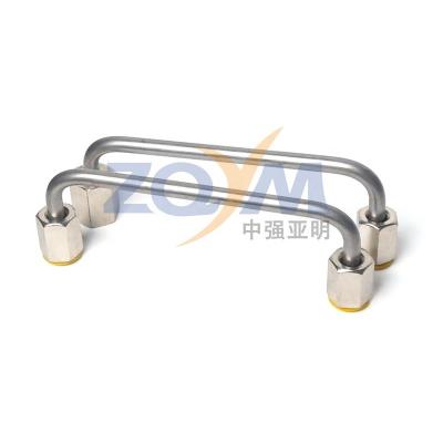 China Test bench or other ZQYM High pressure hose Conversion joint High pressure tube connector Pressure tube adapter 14*14 220mm for sale