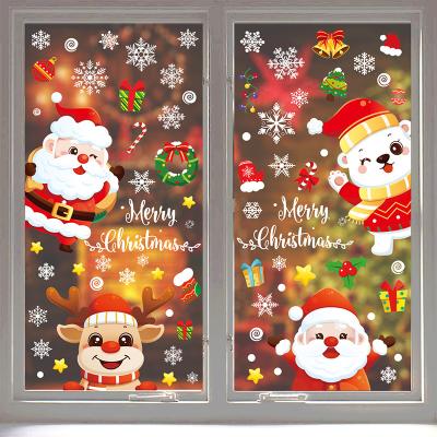 China Home Decor 2020 Merry Christmas Ornaments Christmas Gift For Decorative Window Merry Christmas Decorative Sticker for sale