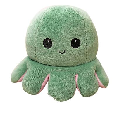 China 2021 eco-friendly new creative hilarious toy; Angry Flip Octopus Reversible Toys; Happy sad angry stuffed kids gift for sale