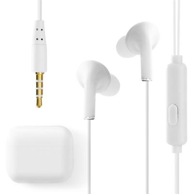 China Sports Stereo Bass Metal Low Earphones 3.5mm Wired In Wired Ear Earphone With Mic for sale