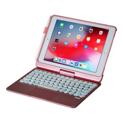 China Blue Tooth Round Q5 Portable Multi Key Wireless Device Keyboard With Case For air2/pro 9.7 /2017/2018 9.7 for sale