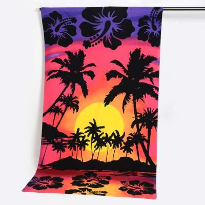 China Wholesale Kid Safe Round And Rectangular Sand Free Beach Towel With Printing Logo Custom 100% Polyester Microfiber Towel for sale