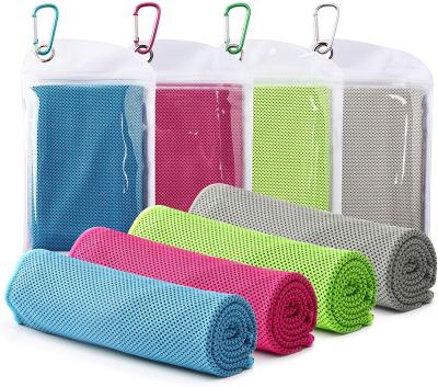 China Other Summer Portable Quick Dry Cooling Personal UV Protection Towel Sports Microfiber Cooling Towels With Pocket for sale