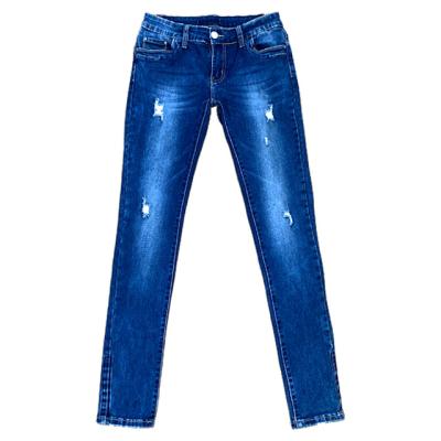 China High Waist Stretch Hot Selling Custom Cheap Straight Custom Jeans Set For Women for sale