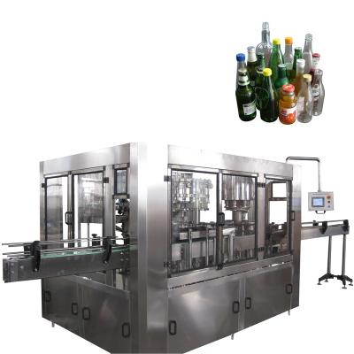 China Automatic Beverage Glass Bottle Washing Filling Capping Machine For Beer Or Other Wine Beverage 2000-3000BPH for sale