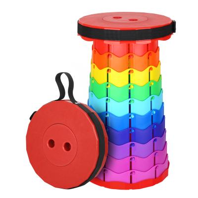 China (Size) small child adjustable foldable portable telescoping stool telescoping table and folding stool for sale