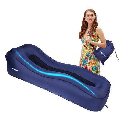 China Wholesale Portable Ultralight Inflatable Lazy Sofa Bag Sleeping Sofa Air Chair Air Lounge Sofa Bed for sale