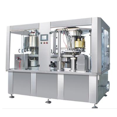 China Full Automatic Beverage PET Aluminum Tin Can Filling And Sealing Machine For Carbonated Beer Drinks for sale