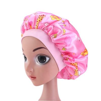 China Breathable Fancy Ladies Round Custom Satin 2-8 Years Baby Hair Man Hair Silk Dread Hood for sale