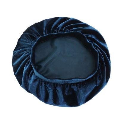 China High Quality Breathable Hair Warmer Bags Velvet Ladies Soft Touch Sequins Custom Hoods for sale