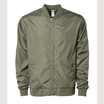 China 100% Polyester Zipper Front Water Resistant Mens Lightweight Breathable Bomber Jacket for sale