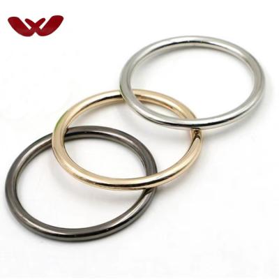 China Washable Alloy Belt Buckle O Ring Strap Solid Adjustment Buckle Custom Luggage Ring Metal Log for sale