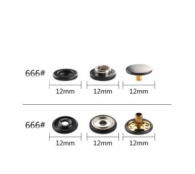 China Nickel Free Custom Round Metal Snap Buttons Fastener Vintage Brass Jeans Button Snap Fastener Spring Button for sale