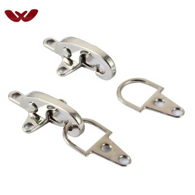 China High Quality Zinc Alloy Washable Aircraft Combination Buckle Clothing Button Metal Buckle Hook Cut Quick Lock Chain Buckle for sale